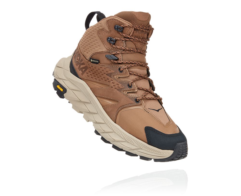 Hoka One One Anacapa Mid GORE-TEX Vandringskängor Dam Bruna/Svarta - SE-8654217